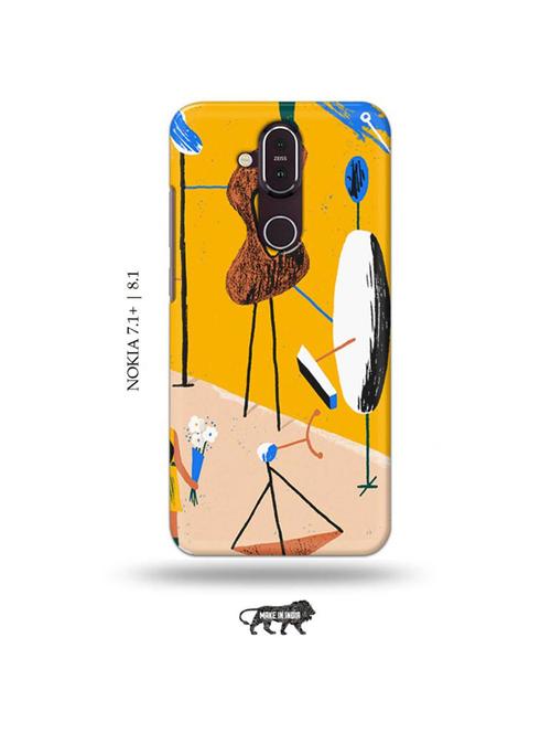 tribal art back cover compatible with nokia 7.1 plus, nokia 8.1 - 19017972 - Very Small Image - 1