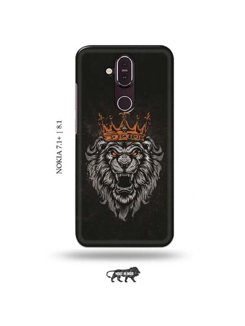king lion back cover compatible with nokia 7.1 plus, nokia 8.1 - 19017996 - Very Small Image - 1