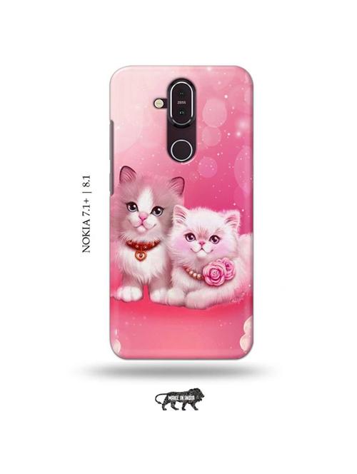 cute kitties back cover compatible with nokia 7.1 plus, nokia 8.1 - 19018000 - Very Small Image - 1