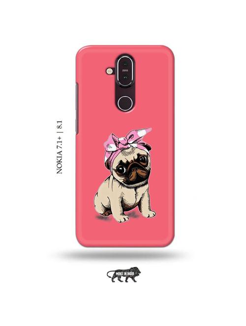 cute dog back cover compatible with nokia 7.1 plus, nokia 8.1 - 19018004 - Very Small Image - 1
