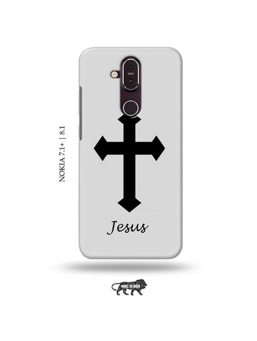 jesus cross back cover compatible with nokia 7.1 plus, nokia 8.1 - 19018082 - Very Small Image - 1