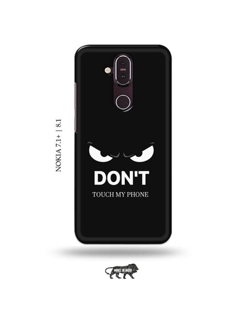 don't touch my phone back cover compatible with nokia 7.1 plus, nokia 8.1 - 19018112 - Very Small Image - 1
