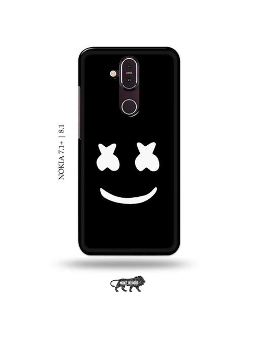 funny face back cover compatible with nokia 7.1 plus, nokia 8.1 - 19018123 - Very Small Image - 1