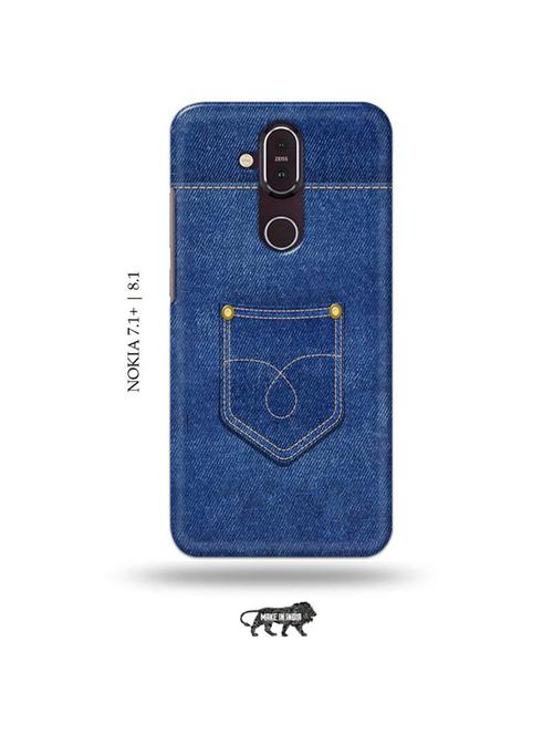 jean back cover compatible with nokia 7.1 plus, nokia 8.1 - 19018150 - Very Small Image - 1