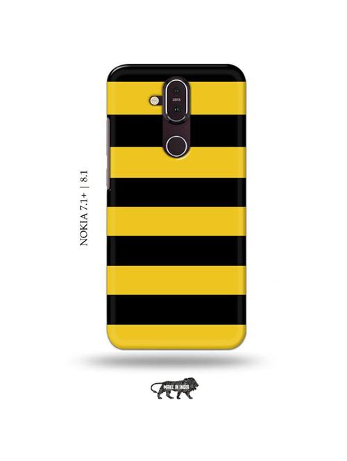 yellow strips back cover compatible with nokia 7.1 plus, nokia 8. - 19018154 - Very Small Image - 1