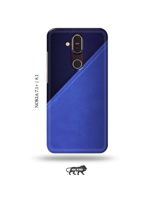 leather back cover compatible with nokia 7.1 plus, nokia 8.1 - 19018205 - Very Small Image - 1