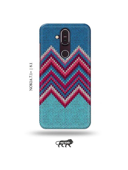woolen strips back cover compatible with nokia 7.1 plus, nokia 8.1 - 19018210 - Very Small Image - 1