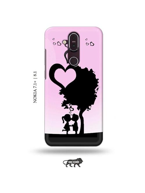 kids love back cover compatible with nokia 7.1 plus, nokia 8.1 - 19018230 - Very Small Image - 1
