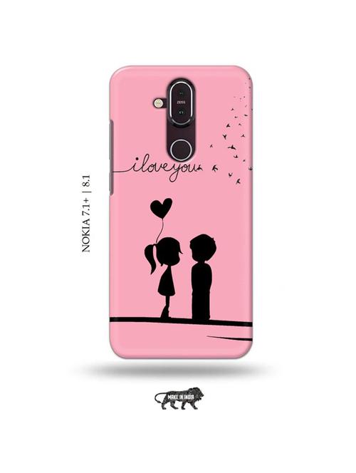 i love you back cover compatible with nokia 7.1 plus, nokia 8.1 - 19018238 - Very Small Image - 1