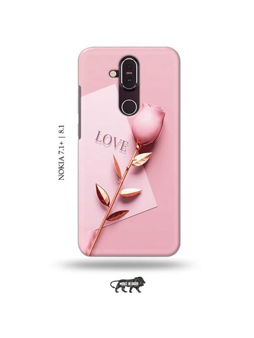flower love back cover compatible with nokia 7.1 plus, nokia 8.1 - 19018239 - Very Small Image - 1