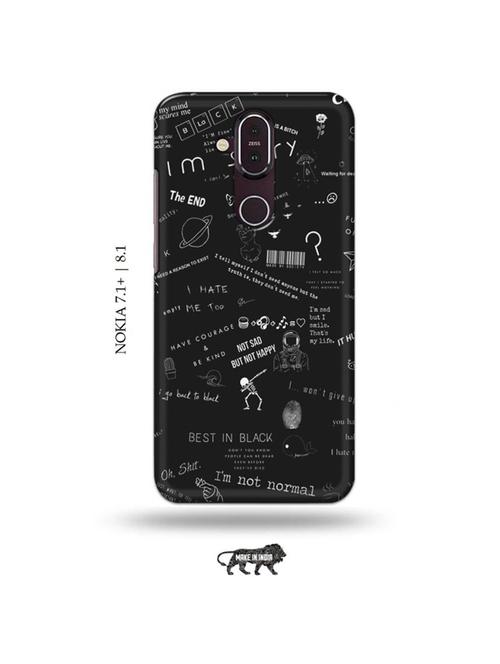 nerdy sorry back cover compatible with nokia 7.1 plus, nokia 8.1 - 19018297 - Very Small Image - 1