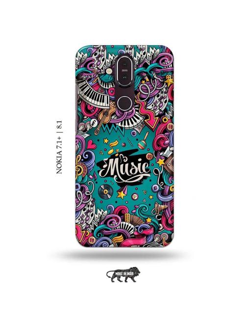 music back cover compatible with nokia 7.1 plus, nokia 8.1 - 19018303 - Very Small Image - 1