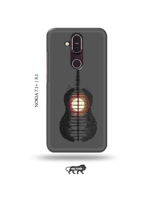 nature guitar back cover compatible with nokia 7.1 plus, nokia 8.1 - 19018305 - Very Small Image - 1