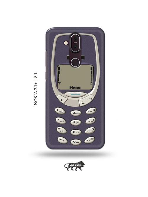classic mobile back cover compatible with nokia 7.1 plus, nokia 8.1 - 19018310 - Very Small Image - 1