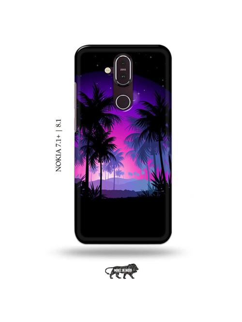 nature back cover compatible with nokia 7.1 plus, nokia 8.1 - 19018314 - Very Small Image - 1