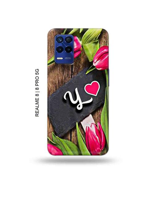 flower letter y back cover compatible with realme 8, realme 8 pro - 19018360 - Very Small Image - 1
