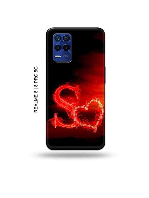 fire heart letter s back cover compatible with realme 8, realme 8 pro - 19018382 - Very Small Image - 1