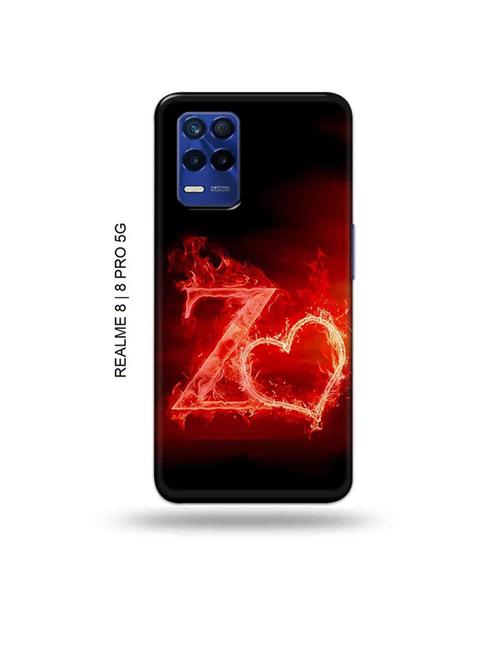 fire heart letter z back cover compatible with realme 8, realme 8 pro - 19018389 - Very Small Image - 1