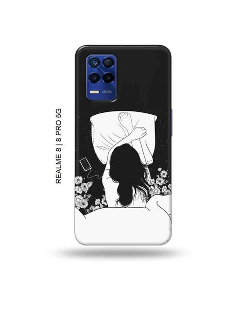sleepy girl back cover compatible with realme 8, realme 8 pro - 19018448 - Very Small Image - 1