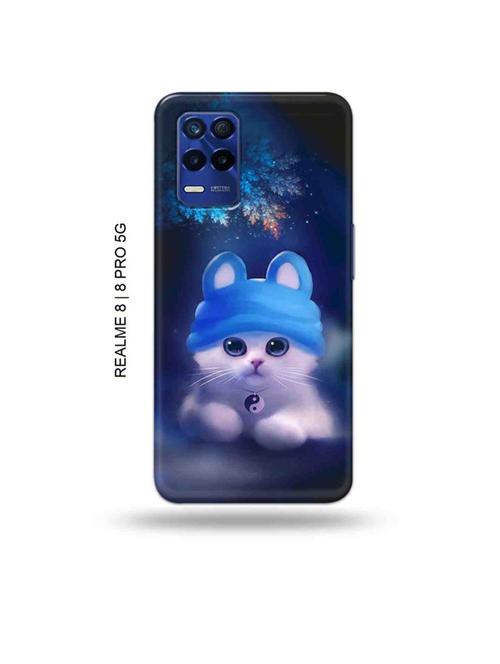 cute cat back cover compatible with realme 8, realme 8 pro - 19018514 - Very Small Image - 1