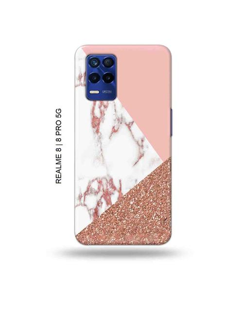 glitter marble back cover compatible with realme 8, realme 8 pro - 19018564 - Very Small Image - 1