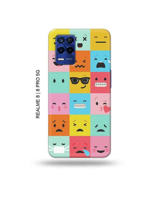 emojies back cover compatible with realme 8, realme 8 pro - 19018671 - Very Small Image - 1