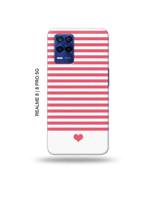 pink strips back cover compatible with realme 8, realme 8 pro - 19018684 - Very Small Image - 1