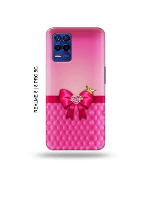 pink bow back cover compatible with realme 8, realme 8 pro - 19018720 - Very Small Image - 1