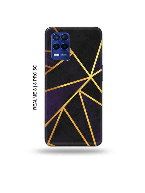 vertical gold strips back cover compatible with realme 8, realme 8 pro - 19018721 - Very Small Image - 1