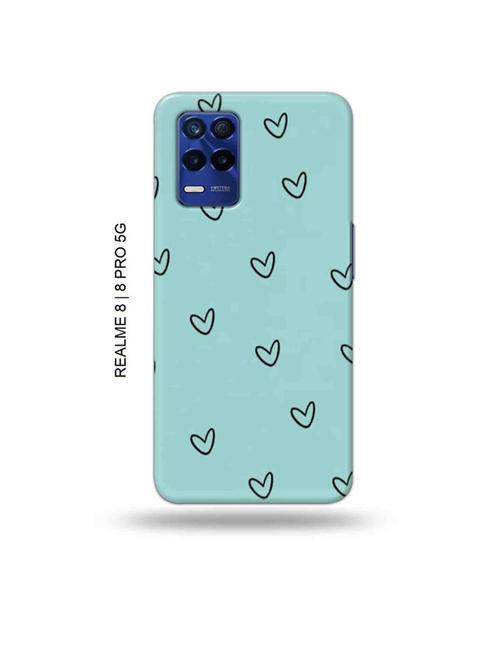 tweakymod designer printed hard case | hearts back cover compatible with realme 8, realme 8 pro - 19018753 - Very Small Image - 1