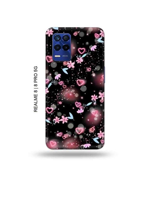 tweakymod designer printed hard case | flower and hearts back cover compatible with realme 8, realme 8 pro - 19018755 - Very Small Image - 1
