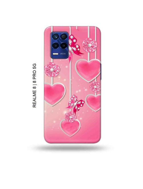 tweakymod designer printed hard case | hearts back cover compatible with realme 8, realme 8 pro - 19018756 - Very Small Image - 1