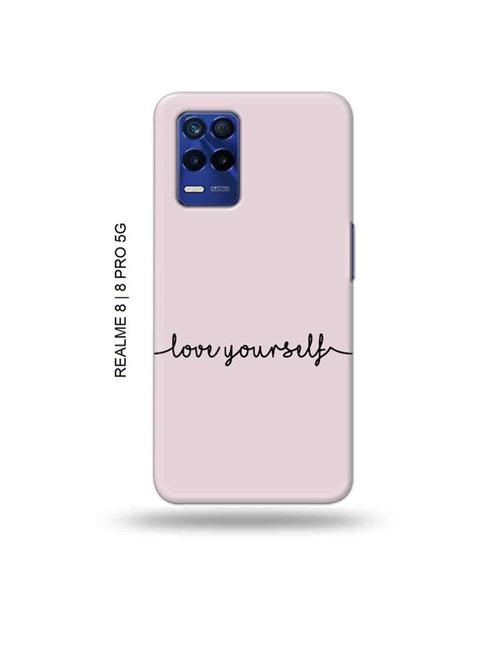 tweakymod designer printed hard case | love yourself back cover compatible with realme 8, realme 8 pro - 19018759 - Very Small Image - 1
