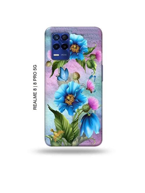 floral back cover compatible with realme 8, realme 8 pro - 19018766 - Very Small Image - 1