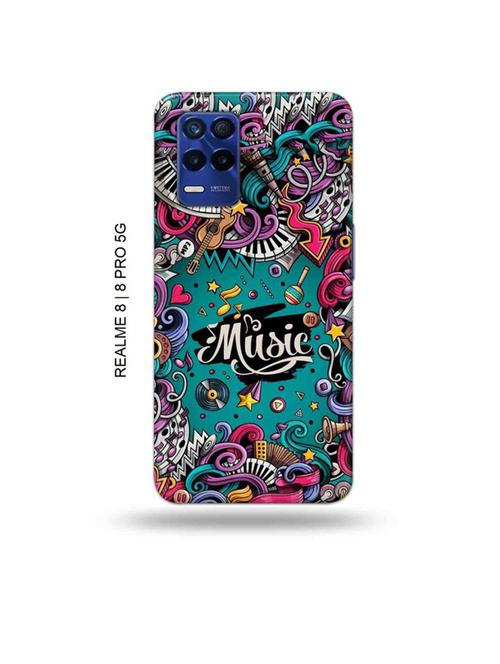 tweakymod designer printed hard case | music back cover compatible with realme 8, realme 8 pro - 19018822 - Very Small Image - 1