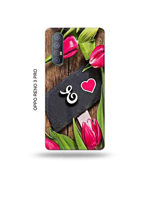 flower letter e back cover compatible with oppo reno 3 pro - 19019378 - Very Small Image - 1