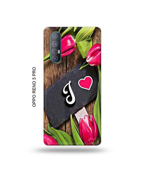 flower letter j back cover compatible with oppo reno 3 pro - 19019383 - Very Small Image - 1