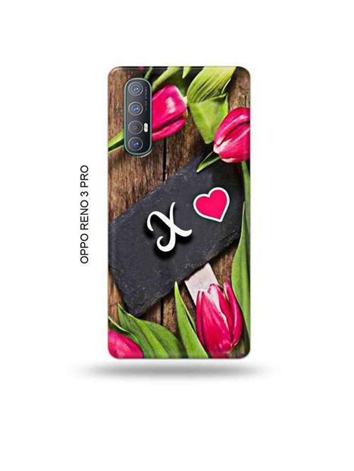 flower letter x back cover compatible with oppo reno 3 pro - 19019397 - Very Small Image - 1