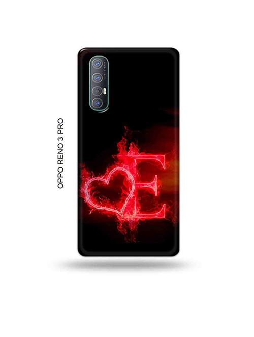 fire heart letter e back cover compatible with oppo reno 3 pro - 19019406 - Very Small Image - 1