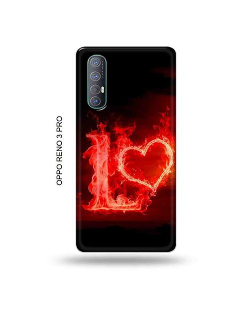 fire heart letter l back cover compatible with oppo reno 3 pro - 19019413 - Very Small Image - 1
