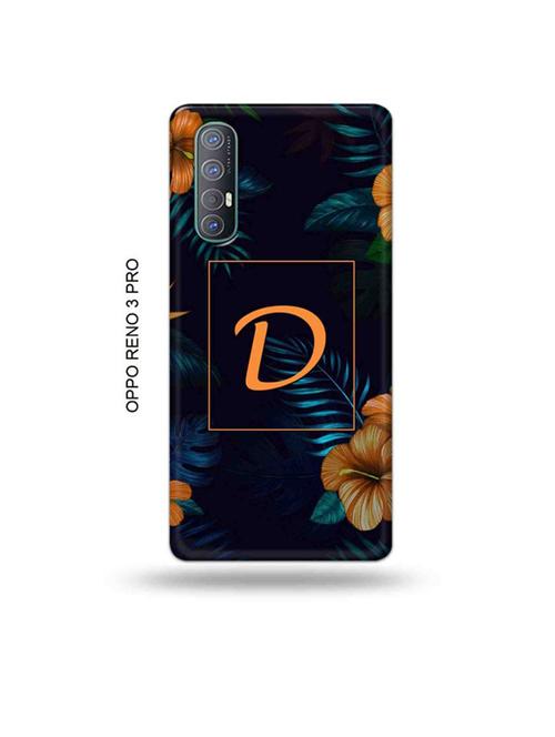 floral d back cover compatible with oppo reno 3 pro - 19019431 - Very Small Image - 1
