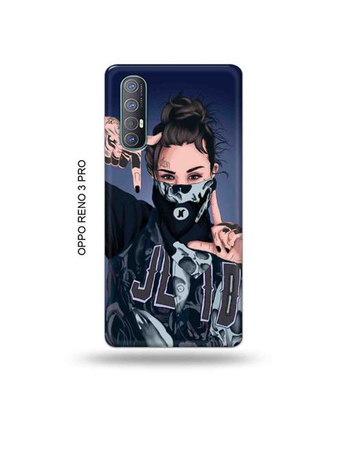 tweakymod designer printed hard case | funky girl back cover compatible with oppo reno 3 pro - 19019464 - Very Small Image - 1