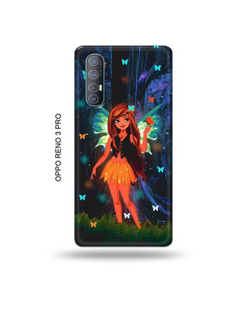 tweakymod designer printed hard case | butterfly girl back cover compatible with oppo reno 3 pro - 19019476 - Very Small Image - 1