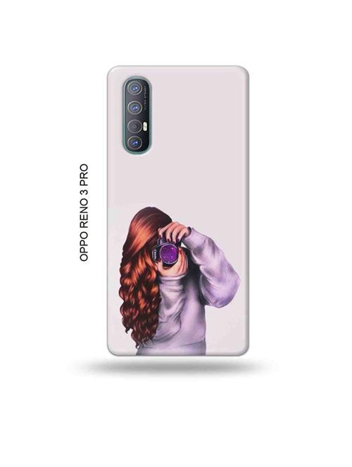 tweakymod designer printed hard case | camera buff girl back cover compatible with oppo reno 3 pro - 19019489 - Very Small Image - 1