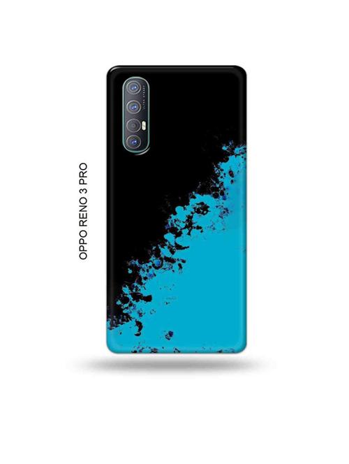 tweakymod designer printed hard case | blue black back cover compatible with oppo reno 3 pro - 19019509 - Very Small Image - 1