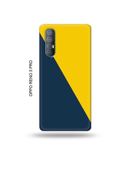 tweakymod designer printed hard case | yellow blue back cover compatible with oppo reno 3 pro - 19019510 - Very Small Image - 1