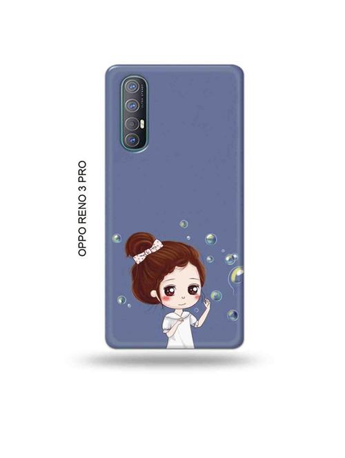 tweakymod designer printed hard case | bubble girl back cover compatible with oppo reno 3 pro - 19019551 - Very Small Image - 1