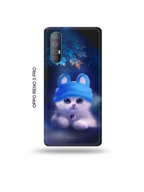 tweakymod designer printed hard case | cute cat back cover compatible with oppo reno 3 pro - 19019552 - Very Small Image - 1