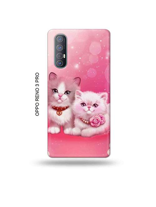 tweakymod designer printed hard case | cute kitties back cover compatible with oppo reno 3 pro - 19019557 - Very Small Image - 1