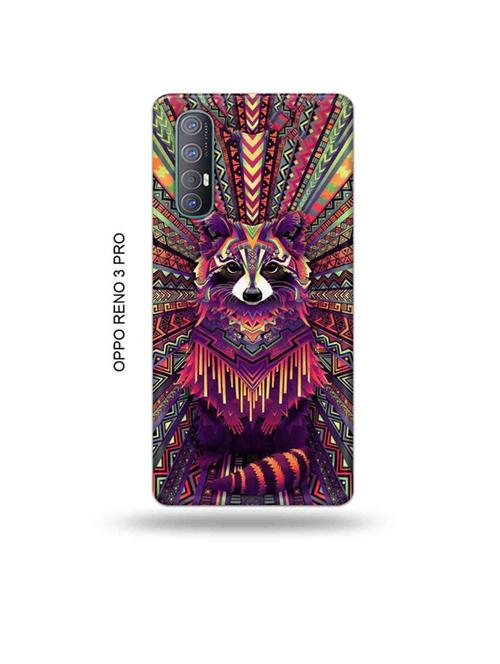 tweakymod designer printed hard case | kalankari fox back cover compatible with oppo reno 3 pro - 19019564 - Very Small Image - 1